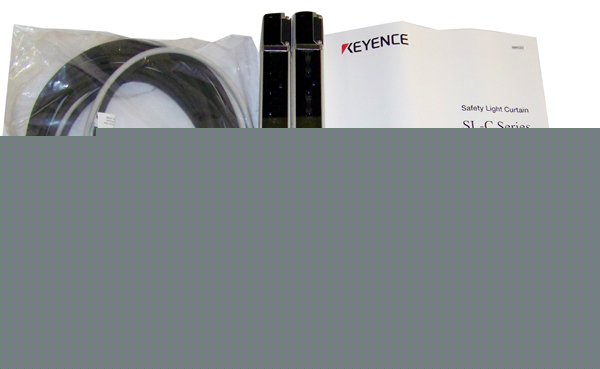 New keyence safety light curtain set sl-C16H w/ cables