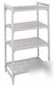 Cambro speckled gray storage shelf starter unit