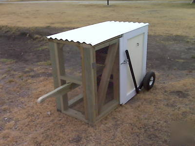 Chicken coop chicken tractor for fresh eggs, fertilizer