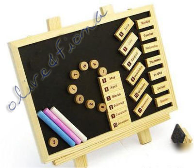 Multi-purpose magnetism chalkboard calendar doll house