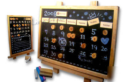 Multi-purpose magnetism chalkboard calendar doll house