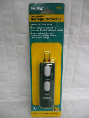New extech dual indicator voltage detector ET20 (82415) 