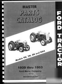 1939-1952 8N 9N 2N & aa ford tractor parts manual print