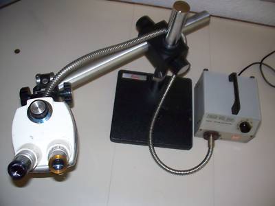 Bausch & lomb stereo zoom 5 microscope on boom stand