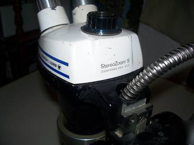 Bausch & lomb stereo zoom 5 microscope on boom stand