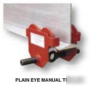 Eye manual trolley, 2,000 lb capacity, e-mt-2