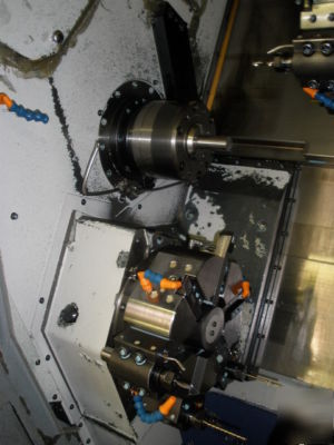 Mori seiki ZL15S with dual turrets and sub spindle