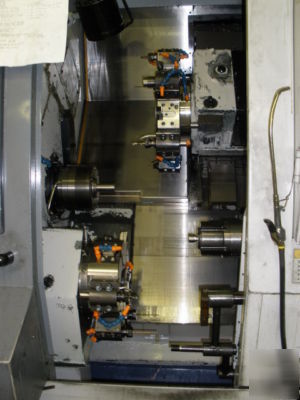 Mori seiki ZL15S with dual turrets and sub spindle