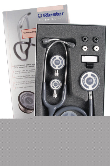 Riester tristar stethoscope, 3 chest-pieces,