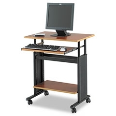 Safco adjustable height 28 wide mobile workstation