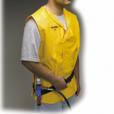 Vortex cooling vest - spray foam