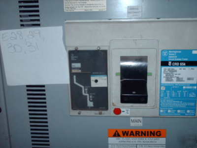 Westinghouse circuit breaker cabinet 2000 a nice 