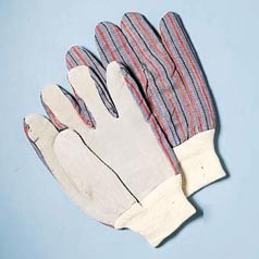 Men`s leather palm clute gloves with knit wrist large