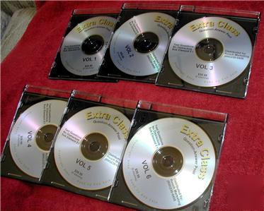 New ham radio extra class 738 test questons on 7 cd's @