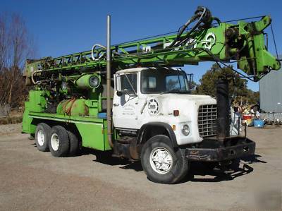 Rotary water well drilling rig