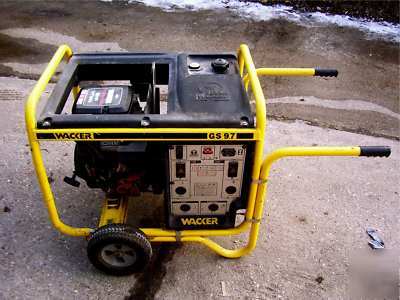 Wacker gs 9.7 portable used generator 