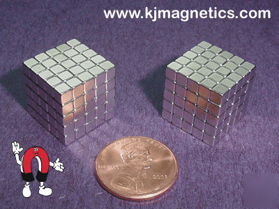 250 neodymium magnet cubes - 1/8