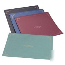 Certificate holder 80LB linen stock 12 1/2 x 9 3/4 d