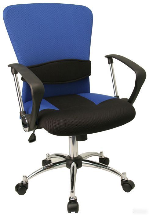 Blue mesh mid back ergo computer office desk chair