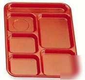 Cambro tan school compartment tray 10IN x 14IN |2 dz|