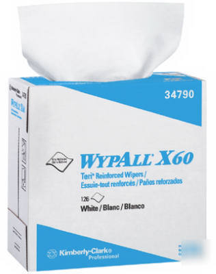 34790 wypall X60 10PK 126 count white reinforced wiper