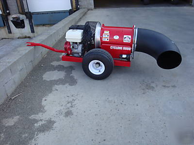 Buffalo turbine leaf & debris blower, dust suppression