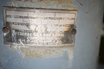 Federal sign & signal omnidirectional siren sth-10