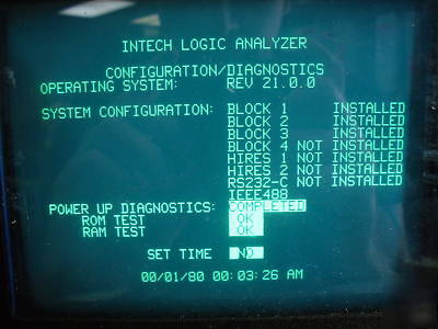 Intech 2120 logic analyzer w/ operations guide #5471
