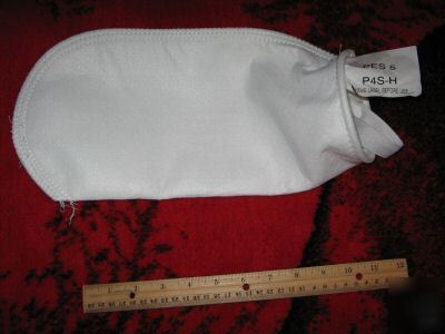 Lot of five (5) 1 micron polyester filter bags (wvo)