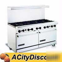 New 60IN american range 10 burners & 2 convection ovens