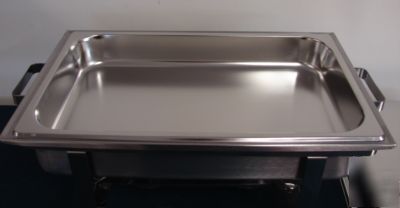 New 8 quart stainless steel chafing dish set