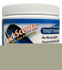 Quickscents toilet treatment packets