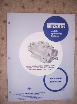 1962 vickers 2520V 2521V 4525V + double pump manual t
