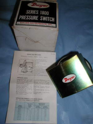 Dwyer series 1800 pressure switch model # 1823-10