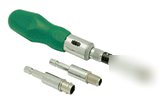 Greenlee coax connector insertion tool with f-style con