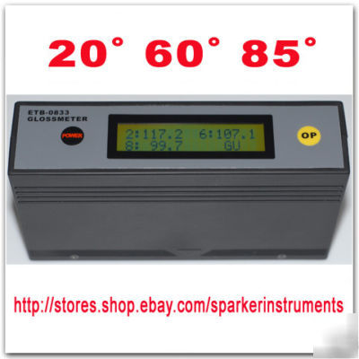 New digital gloss meter(20Ëš 60Ëš 85Ëš,self-calibration) 