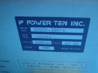 Power ten elgar power supply 0-300VDC 0-16A 5000 watt