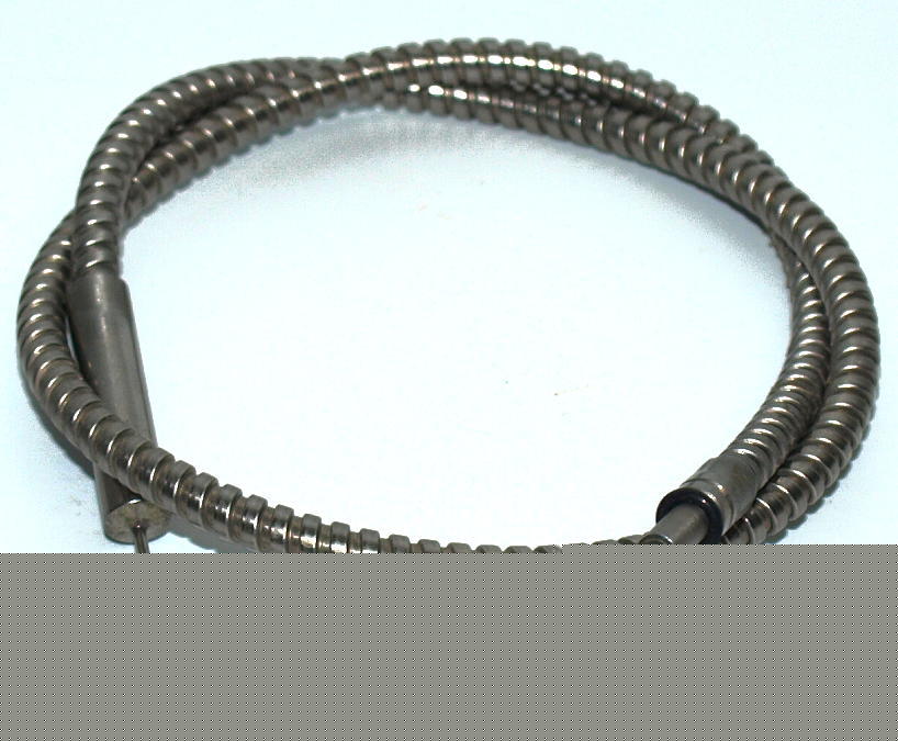 Fiber optic light guide for tight quarters inspection