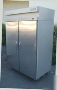 Hobart 2 door stainless steel freezer