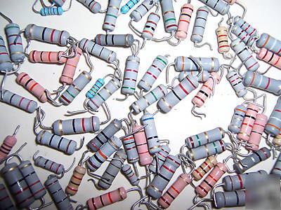 Lot 250 (6 oz, 170 g) assorted metal oxide resistors