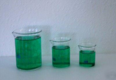 New beakers chemistry glass - all - 250, 100, 50ML -