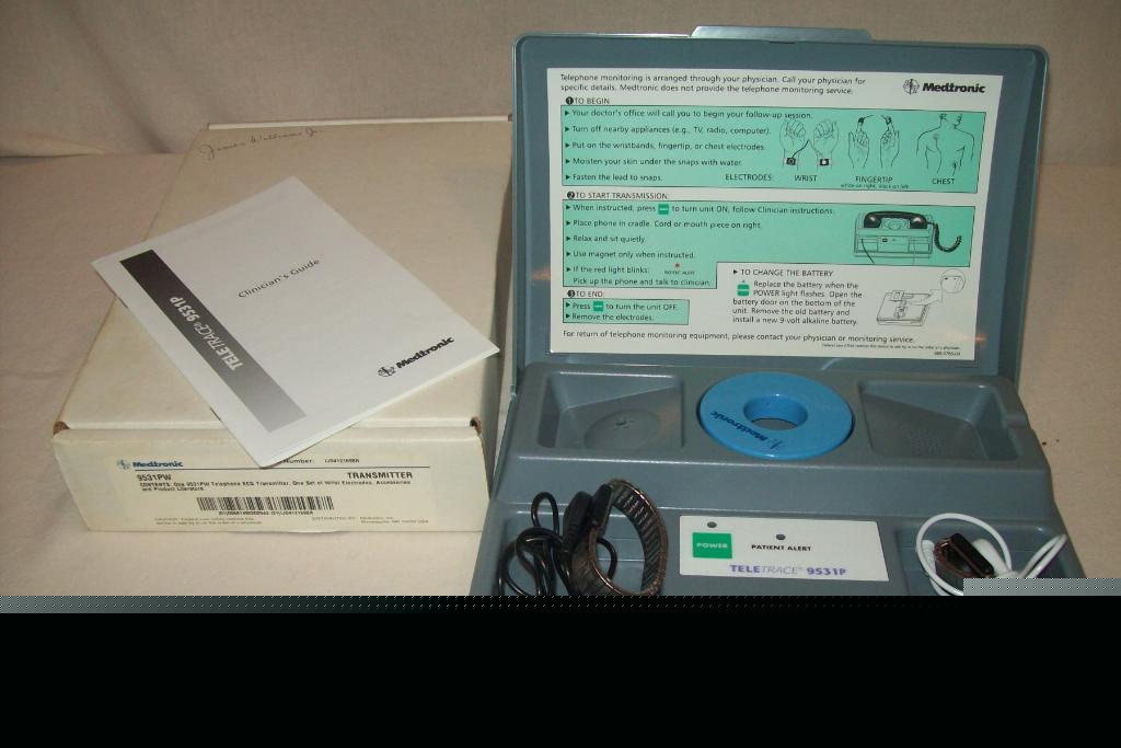 Tele trace~medtronic~9531 pw~telephone~transmitter~ecg
