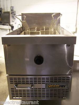 Anets an-CF14 golden fry 30LB gas pot countertop fryer