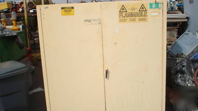 Justrite combustable liquid storage cabinate 25760 used