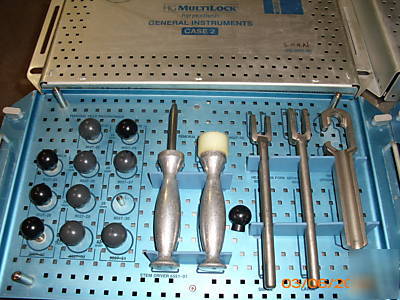 Zimmer hg multilock hip prosthesis & general instrument