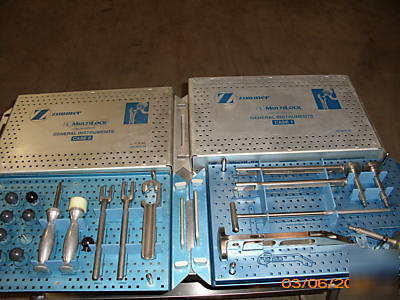 Zimmer hg multilock hip prosthesis & general instrument