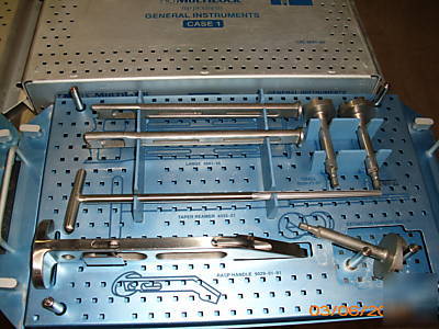 Zimmer hg multilock hip prosthesis & general instrument