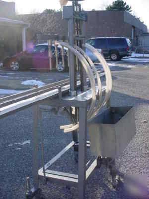  liquid bottle filler filling machine 6 spout used 