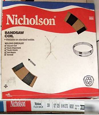  nicholson premium bandsaw blade 250' coil 1/2
