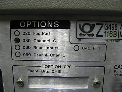 Hp 5373A modulation domain pulse analyzer 54002A 53702A